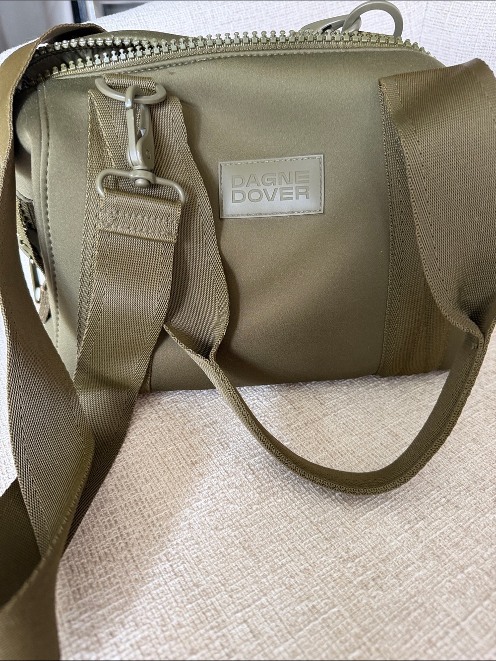 Dagne Dover Olive Green Crossbody Messenger Bag